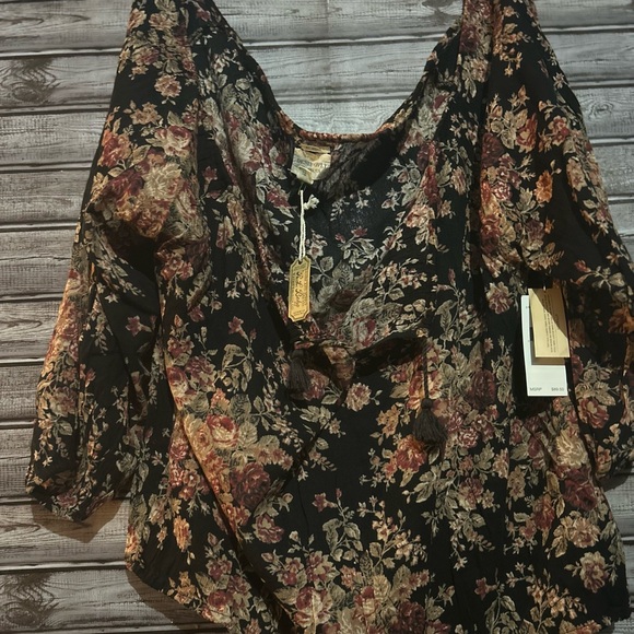 New Ralph Lauren Denim Supply Boho Floral Blouse - Picture 3 of 4